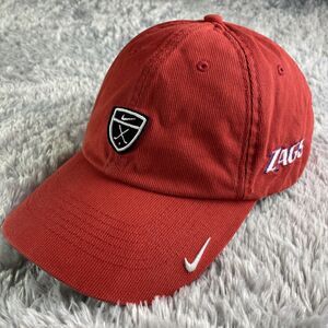 Gonzaga Bulldogs Zags Hat Cap Adjustable Red Nike Golf Needlecord Corduroy